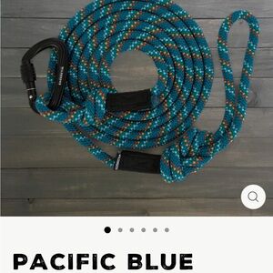 Pacific Blue Rope Dog Leash with Carabiner